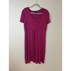 Chadwicks of Boston Pink Knit Dress Women’s Large Empire Waist